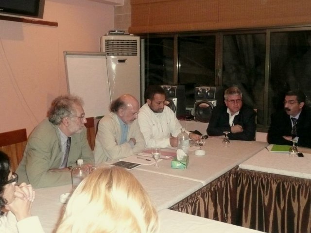 Professors Cushman & Rosenhead, meeting with the Academic Trade Union in Gaza (December 2008)